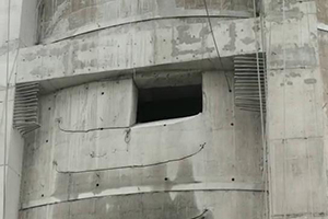 煙囪加固現(xiàn)場